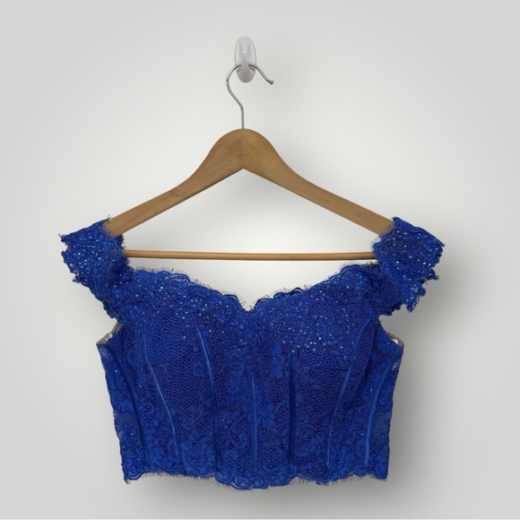 Ellie Wilde by Mon Cheri Corset Skirt Sep Prom Dress Sz 4 - Picture 2 of 13